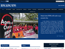 Tablet Screenshot of hongkongnews.com.hk